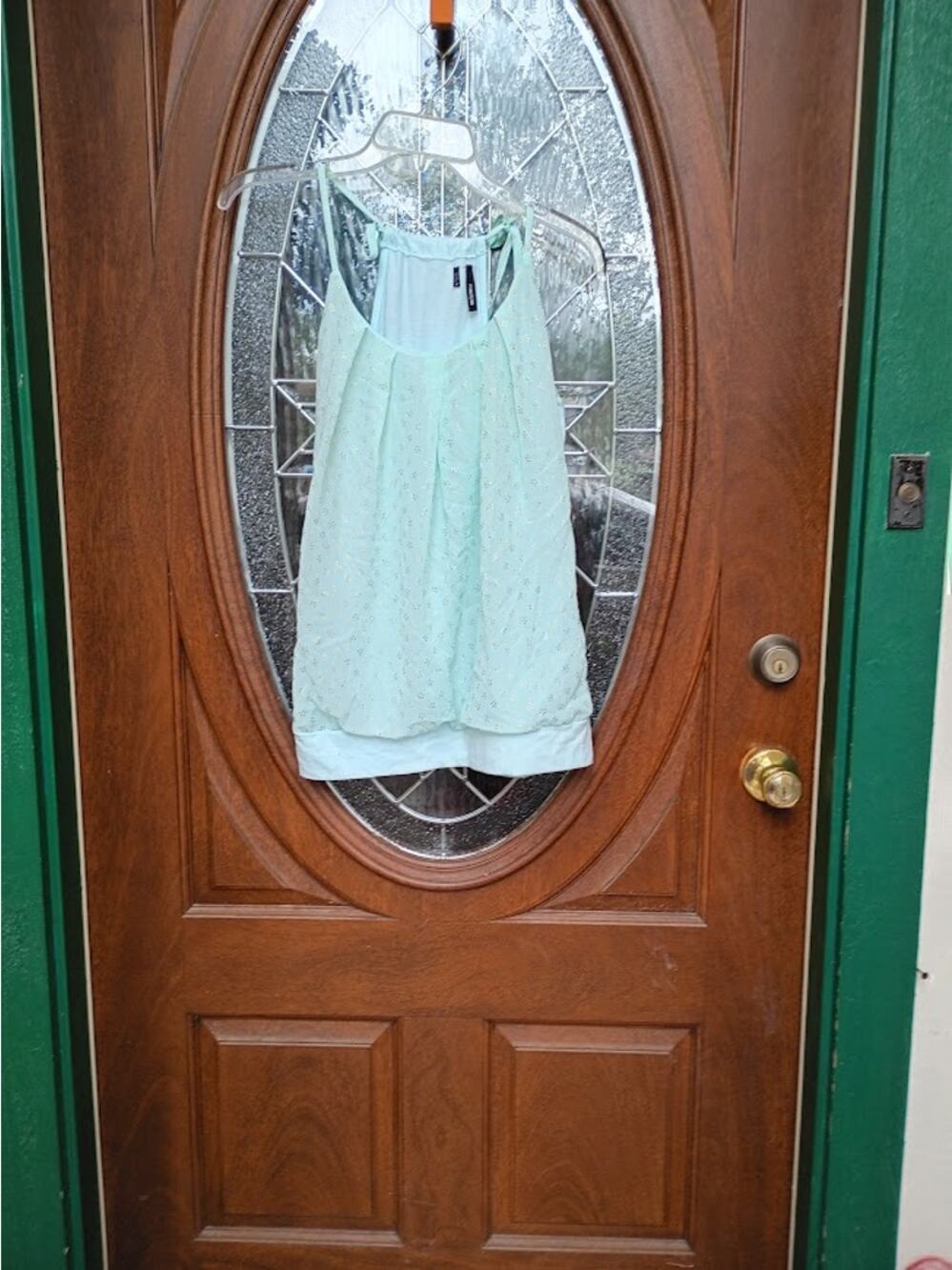 Maurices Aqua Top Sleeveless Round Neckline Size M